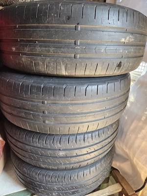 Jante aliaj BBS originale VW si anvelope 195 65 r15 4x100 - imagine 4