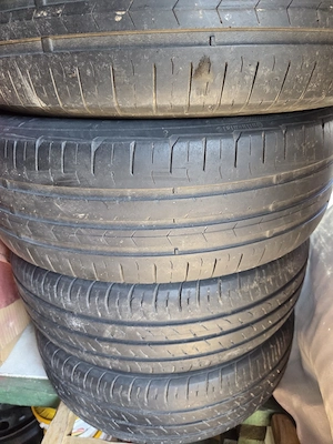 Jante aliaj BBS originale VW si anvelope 195 65 r15 4x100 - imagine 3