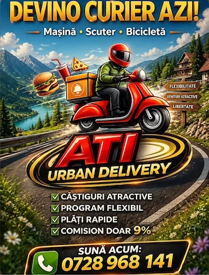 Cautam Courieri Glovo , Wolt, Bolt Food