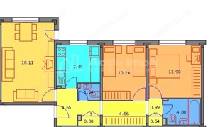 Apartament 3 camere tip PB bloc reabilitat - imagine 18