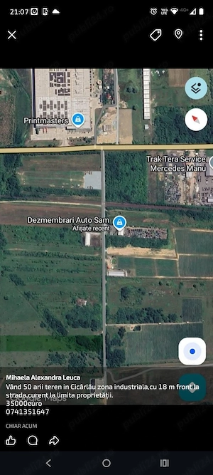 Teren in zonă industrială 