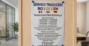 Servicii Traduceri Profesionale   Germană și Engleză
