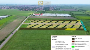 Teren intravilan de vânzare – 10.336 mp cu PUZ aprobat 16 loturi,Arad - imagine 2