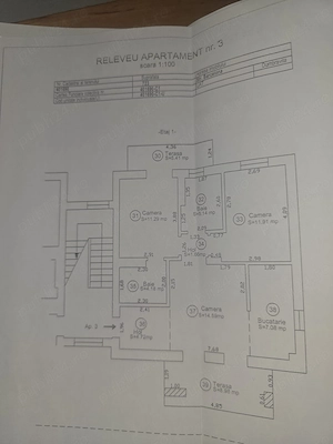 Apartament 3 camere, două terase , două băi, 61 m pătrați utili  - imagine 9