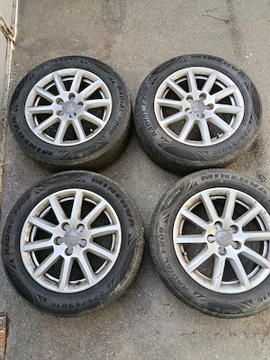 Jante audi, vw 5x112 16, anvelope 225 55 16, iarna si vara - imagine 5