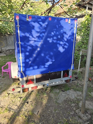 Vând/schimb remorcă 750kg recent înmatriculată!  - imagine 3