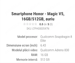 Telefon Mobil Honor Magic V5