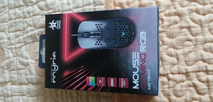 Mouse Gaming MYRIA MG7547, 12800 dpi, negru, aproape nou, cu garantie
