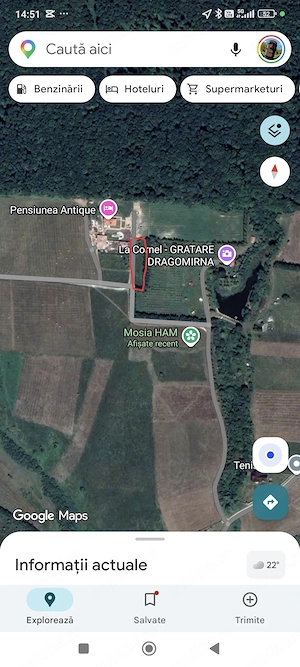 Teren Mitocul Dragomirnei vis-a-vis de pensiunea Antiq Intravilan