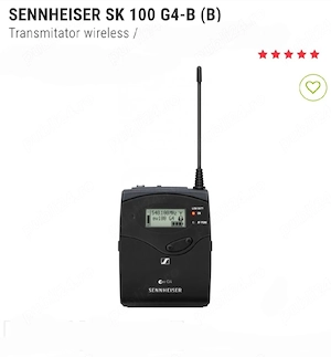 Set lavalieră și reciever sennheiser sk100 g4 