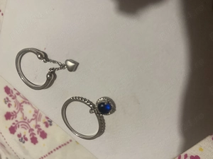 2 inele de argint 120 de lei cel cu inima reaglabil si celalalt marimea 7