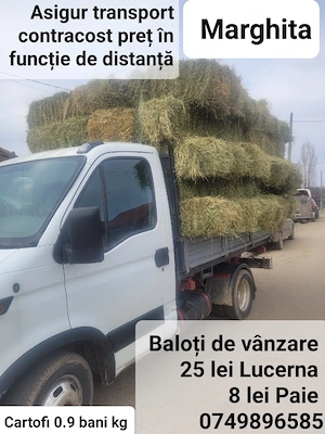 Lucerna de vânzare , paie , cartofi 0.9 bani kg
