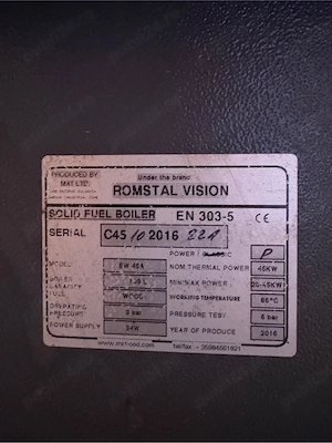 Centrala combustibil solid 45 kw ROMSTAL VISION - imagine 5