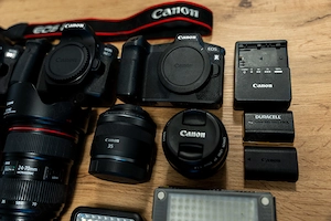 Echipament foto Canon EOS R, Canon 80D, Canon 35mm, 50mm, 24-70mm, Tokina 11-20, Sigma 17-50 - imagine 2