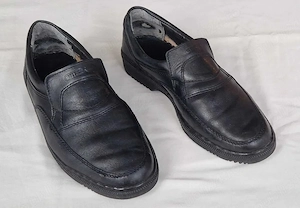 Pantofi barbatesti piele Otter negri 42