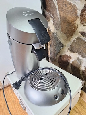 Espressor cafea Philips Senseo Original 1450W gri metalizat cu pad-uri