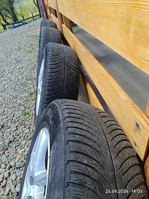 Set roți complete,5x120,jante originale și  anvelope 235/65/17 M+S  Volkswagen Touareg, Amarok,Trans - imagine 3