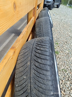 Set roți complete,5x120,jante originale și  anvelope 235/65/17 M+S  Volkswagen Touareg, Amarok,Trans - imagine 2