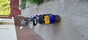 Scuter electric Harley CC10, motor 1500W, roți late, 25km h fără permis, Acumulator Litiu, albastru - imagine 3