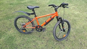 Bicicleta Copii MTB 20" expl 500 Portocaliu 6-9 ani
