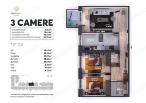Parcului 20-Expozitiei* Vedere gradina* 78 mp utili*Mobilat si utilat modern* - imagine 14
