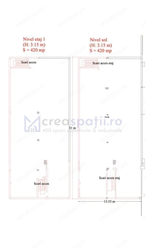 Spatii comerciale  showroom-uri Calea Chisinaului de la 400mp la 2000mp - imagine 5