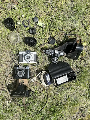 Kit camere Zenit TTL + Certo Certina + Lomo Smena 8M 35mm + 2 obiective + 2 flashuri 