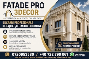 Lucrari profesionale de fatade si elemente decorative pentru constructii - fatadepro.com