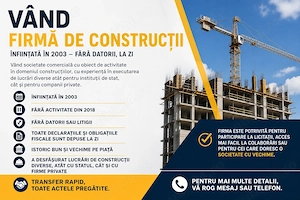 Vand firma constructii infiintata 2003