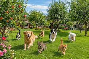 NU hotel. NU cușcă. 1.000 mp de libertate   petsitting cum n-ai mai văzut