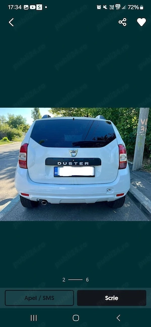  Vand Dacia Duster 2015, motor 1.6 benzina , 4 2. - imagine 4