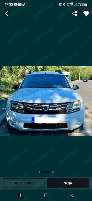  Vand Dacia Duster 2015, motor 1.6 benzina , 4 2. - imagine 3