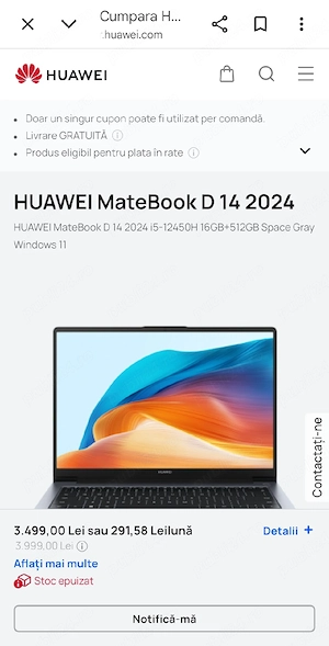 Matebook Huawei D14.model 2024