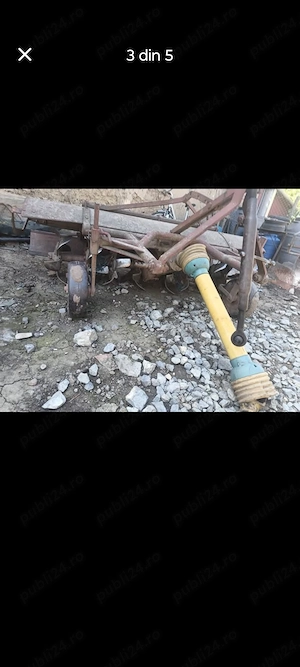 Tractor utb 445 cu freza , plug, remorca și scalificator  - imagine 3