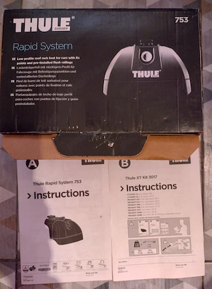 Set bare Thule (WingBar Evo 711200, Rapid System 753, XT 3017) - imagine 2