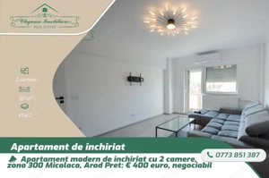Apartamnet modern de inchiriat cu 2 camere, zona 300 Micalaca , Arad