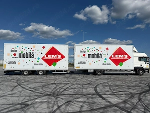 Vand ansamblu camion MAN + remorca   caroserie cutie - imagine 2