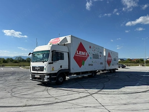 Vand ansamblu camion MAN + remorca   caroserie cutie - imagine 5