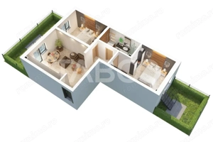 Apartament cu gradina si 3 camere decomandate de vanzare Doamna Stanca - imagine 2