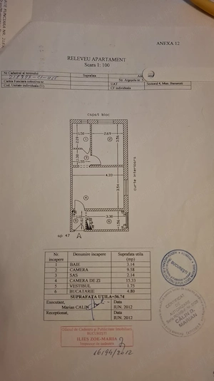DIRECT PROPRIETAR   Apartament 2 camere, etaj 1, Sector 4   Strada Argeșelu 5-7