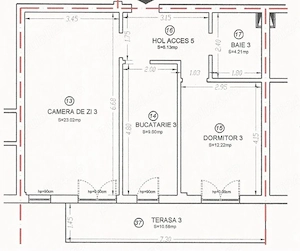Proprietar Vând Apartament 2 Camere Decomandat Complex Toscana (Ronaț) - imagine 10