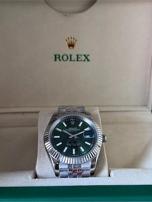 Ceas Rolex Datejust Ombre Green 41mm, Jubilee, Nou