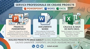  Proiecte Word | PowerPoint | Excel - Livrare Rapidă și Profesională