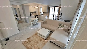 Apart. 3 camere pe 2 etaje(cu scara interioara)-Mobilat si utilat-83 mp+terasa 11 mp-Parcare inclusa - imagine 2