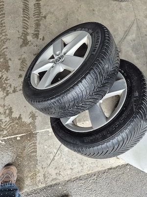 Set 4 Jante Aliaj VW 16" + Anvelope All Season 205/55 R16 (Michelin/Continental) - DOAR PREDARE PERS - imagine 3