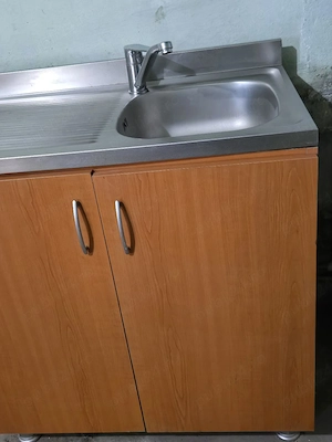 Chiuveta inox cu baterie si masca