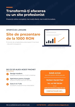 Transformă-ți Afacerea cu un Website Profesionist