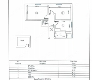 Vand Apartament cu 2 camere 