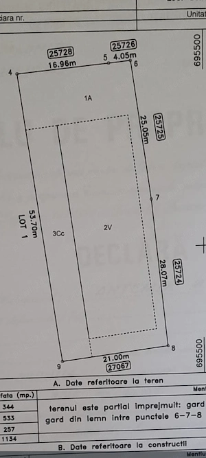 Teren intravilan de vânzare! 