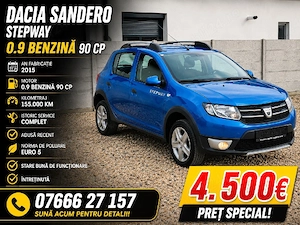 Dacia Sandero 2015 | Stepway | 0.9 TCe , Benzina , 90 CP , 155.000km - imagine 3